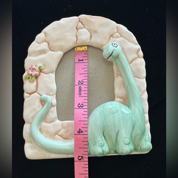 Vintage 1987 Terragrafics Design By Cara Marks Hand Painted Dinosaur Picture - Picture 4 of 9